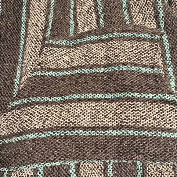 Inguana Men's Striped Charcoal and Teal Hoodie XL - Picture 5 of 5